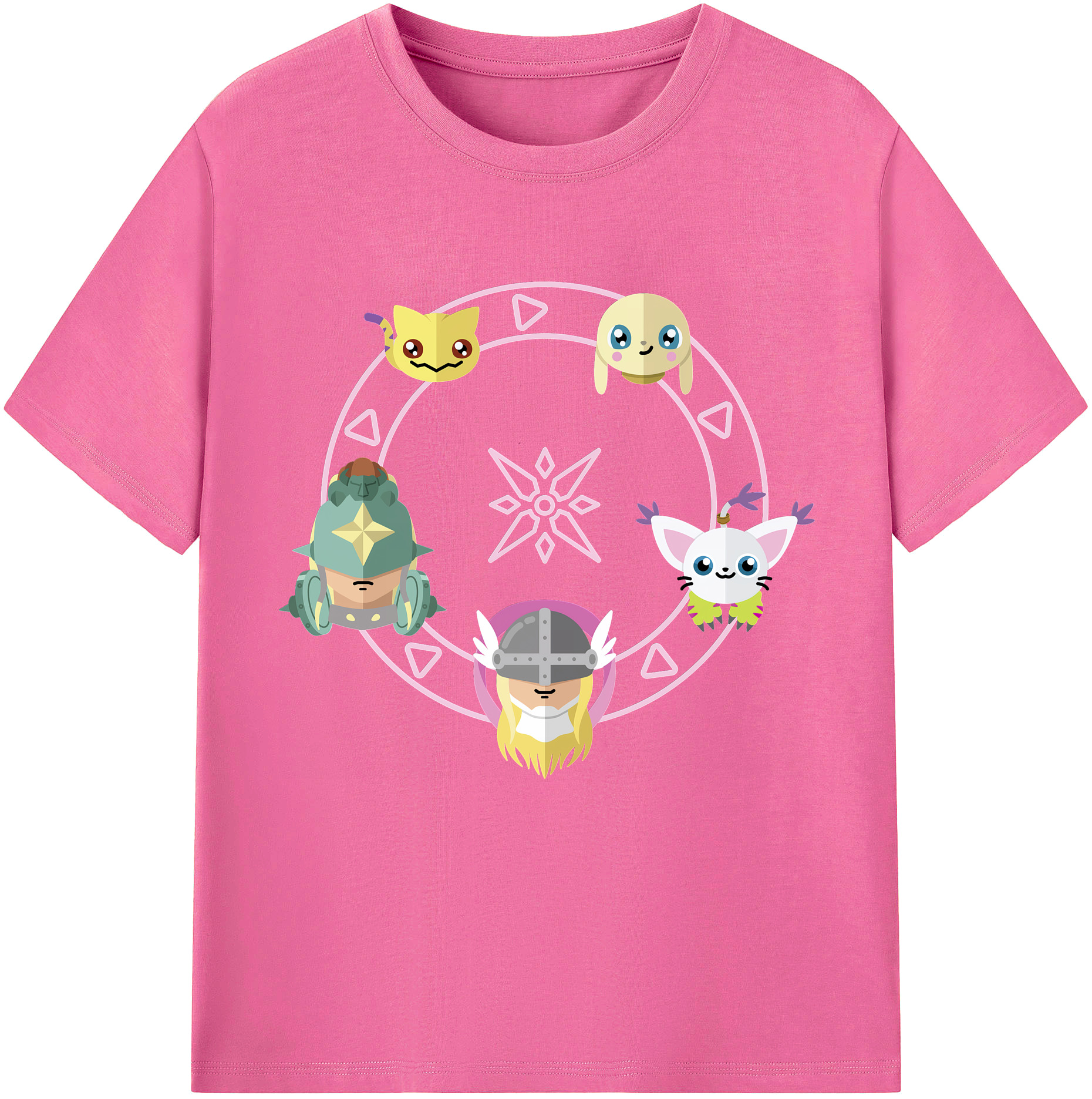 （画像用） Digimon デジタルモンスター/デジモン レディースカジュアルプリントTシャツ（綿100％）